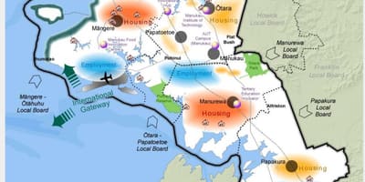 Карта Јужне Окланд