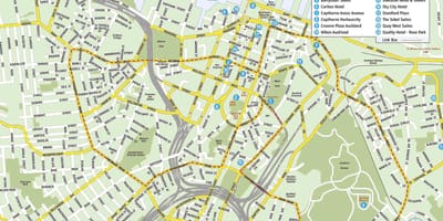 Карта центра града Оакланд